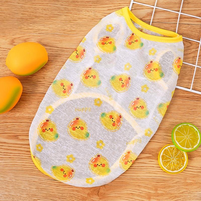 

Большая собака Домашний питомец Весна и лето Собачьи жилеты, Пыленепроницаемая одежда, Одежда для кошек и собак, Товары для кошек, Мультяшный Тедди Золотистый ретривер XS жёлтый