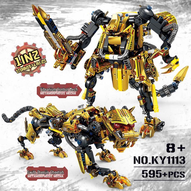 KaiZhi Vibranium Mecha Cheetah Building Kit for Boys