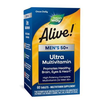 Lebendig! Mens 50+ Ultra Multivitamin, 60 Tabletten