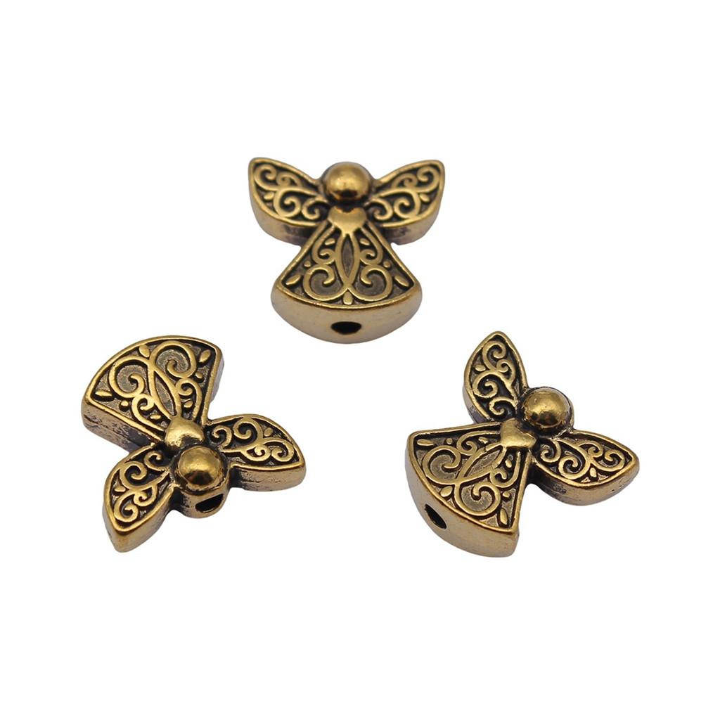 Angel Wing Beads Spacer Small Hole Butterfly Charms For Spiritual Jewelry