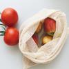 Breathable Cotton Drawstring Storage Bags Assorted Sizes For Freshness Produce Kitchen Organization Sustainable