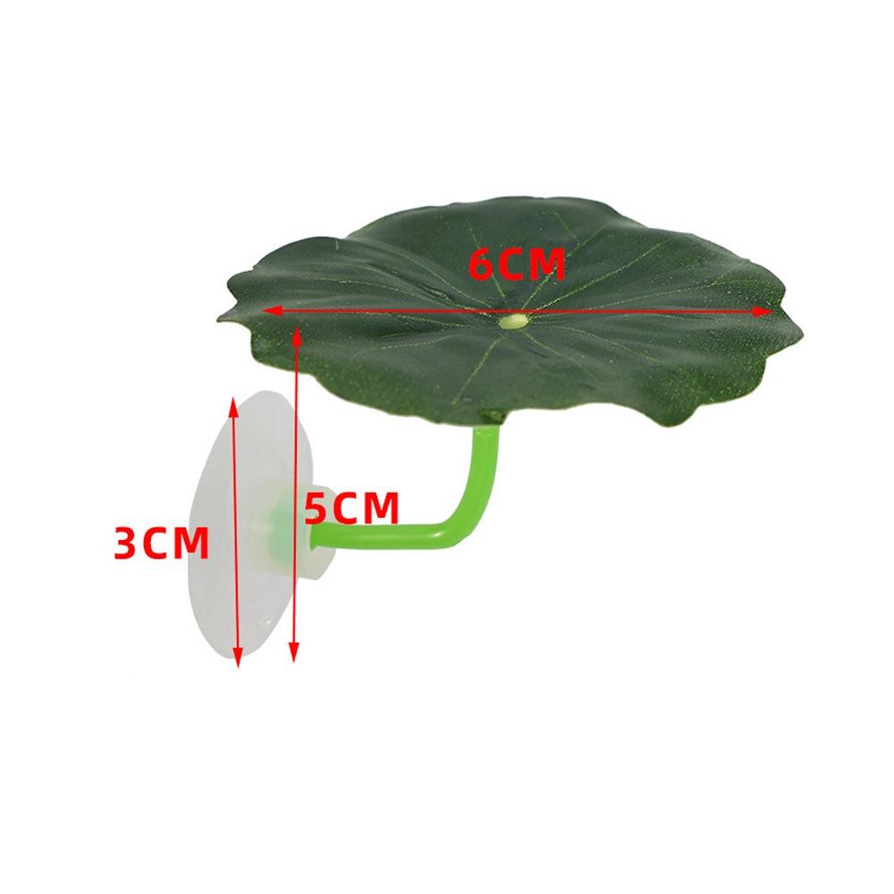 Plastic Betta Fish Rest Leaf Simulated Lotus Leaves/Artificial Leaf Suction Cup Fish Spawning Ornamental Plant