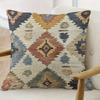 Funda de Almohada Kilim Suroeste Estampado Geométrico Tribal Boho Funda de Cojín Rústica Marroquí Para Sofá Cama Sillón Decoración del Hogar Regalos