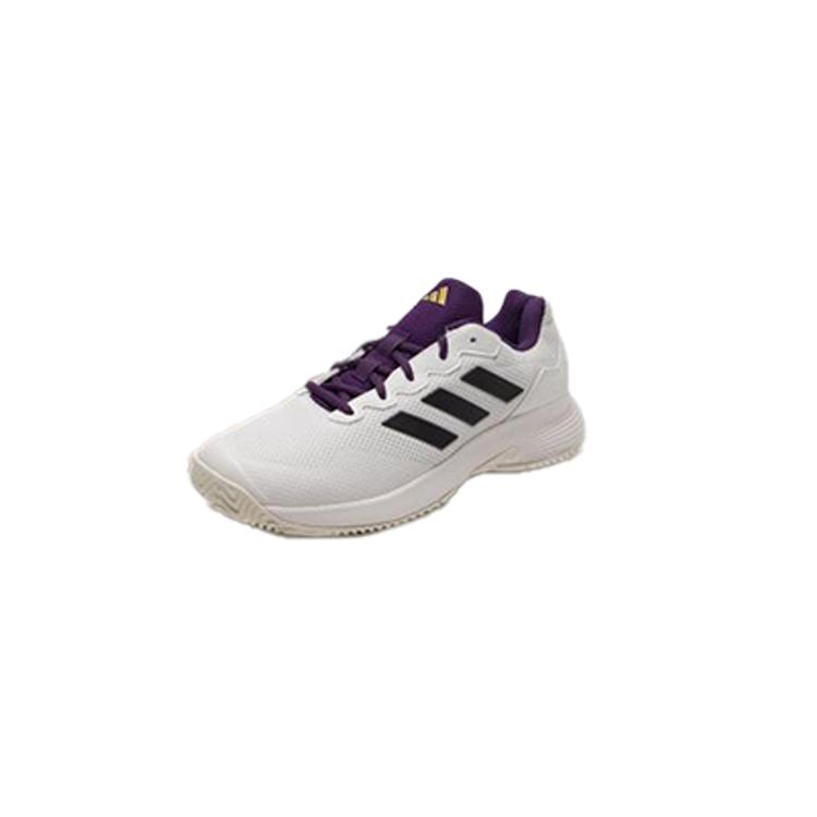 Adidas GameCourt 2.0 White Aurora Plum Men Sneakers Core-White Core-Black JS1949