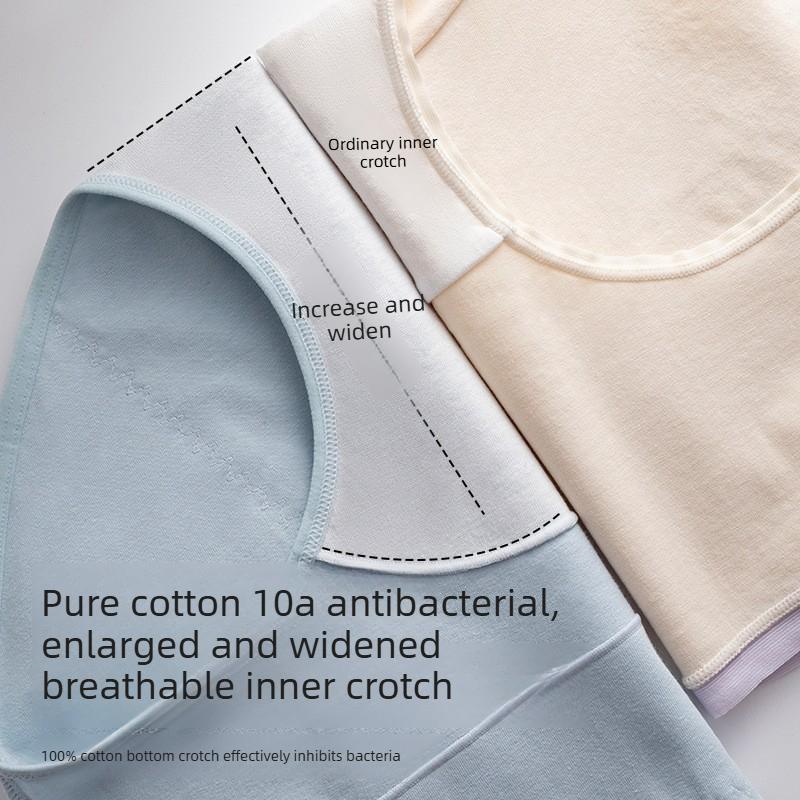 Plus Size Female Pure Cotton Menstrual Period Leakproof Middle Waist Triangle Briefs