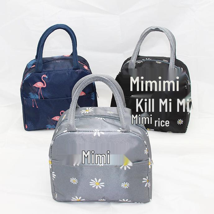 Aluminum Foil Insulated Bento Lunch Bag - Portable Lunch Box for Students