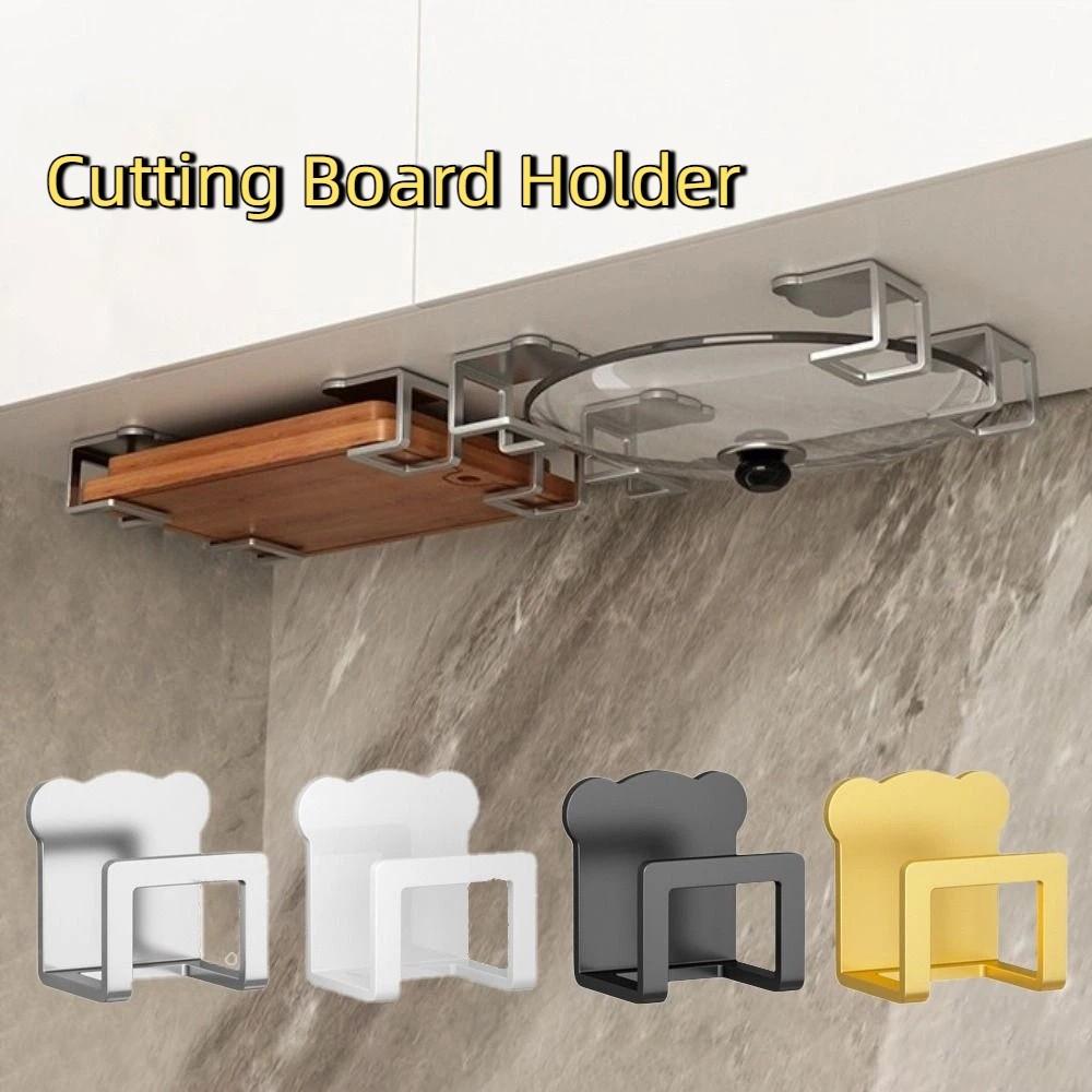 Stainless Steel Sink Sponge Holder Wall Mounted Rustproof Cutting Board Holder Space Saving Self Adhesive Sink Sponge Organizer
