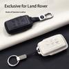 Genuine Leather Car Key Case Cover Fob For Land Rover Range Rover Sport Velar Evoque Discovery Freelander Defender For Jaguar