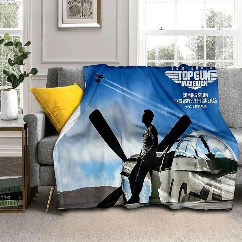 New Fashion Movie Top Gun: Maverick Soft Flannel Blanket For Bedroom Sofa Picnic,Throw Blanket Cover Outdoor Entertainment Gift