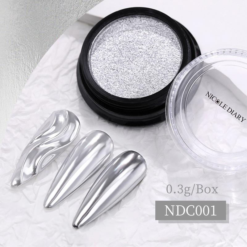 

Nicole Diary Nail Art Solid Mirror Powder, Water Corrugated Mirror Flour, Aperture Laser Mirror Powder C002
