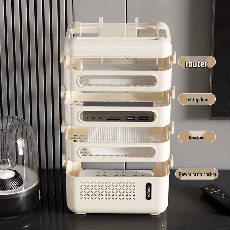 OIMG Router Storage Box Cable Organizer