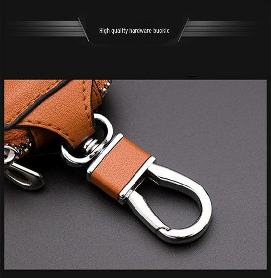 Men's Large Capacity Cowhide Key Case and Waist Pouch