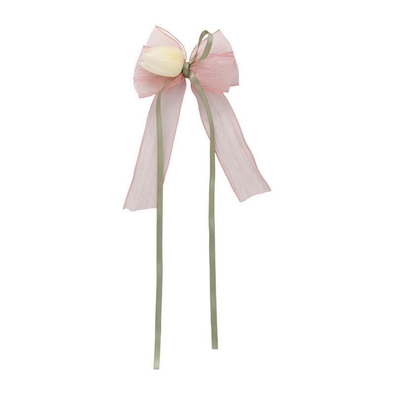 Korean Tulip Bow Duckbill Hair Clip for Girls