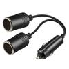 SensaBliss Cigarette Socket, 2-way Cigarette Lighter, Compatible with 12V/24V Cars,