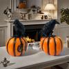 Festival Crow And Pumpkin Resin Statue Halloween Decoration For Indoors Outdoor Party Homes Decors