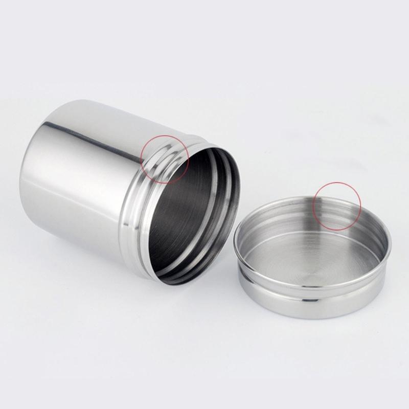 Auslaufsicherer, rostfreier Stahl Vorratsbehälter für Trockenfutter Kompaktes Design für Kaffee, Tee, Snacks, Reise, Outdoor-Gebrauch