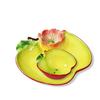Creative Apple Shaped Plate Ceramic Fruit Plate Dumpling Plates Dessert Bowl Salad Bowl Pasta Dish Sashimi Plates Dim Sum Dish
