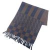 Zucca Pattern Pecan Scarf with Fringe, Stole/shawl, Winter Clothing Scarf