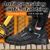 Rotating button Indestructible shoes Men Puncture-Proof Work Boots Steel toe shoes Wear resistant Safety Shoes Protection Boots