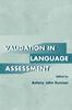 The Validation In Language Assessment Book