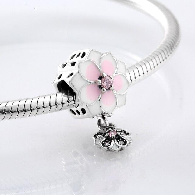 Perles fines en argent sterling 925 de forme ronde La famille est là où l'amour grandit Perles fines à faire soi-même adaptées aux bracelets à breloques originaux Fabrication de bijoux