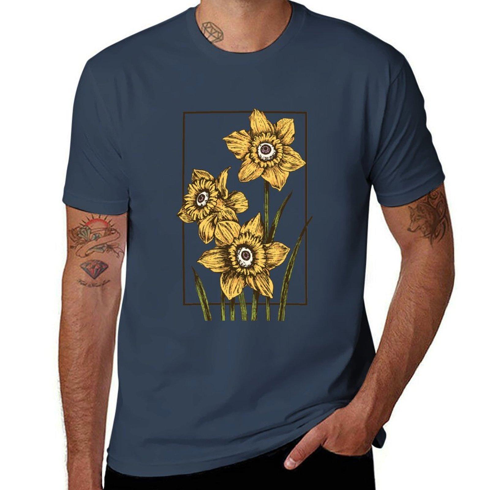 Daffodil Eye TShirt Stylish Graphic Short Sleeve Top S