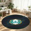 Sheffield Wednesday Printed Round Crystal Velvet Rug Soft Non Slip Floor Carpet For Bedroom Holiday Gift