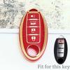 Car 4/5 Buttons Tpu Key Case Cover Shell For Nissan Sentra Leaf Rogue Sunny Versa Patrol X-Trail Qashqai Gt-R Kicks For Infiniti