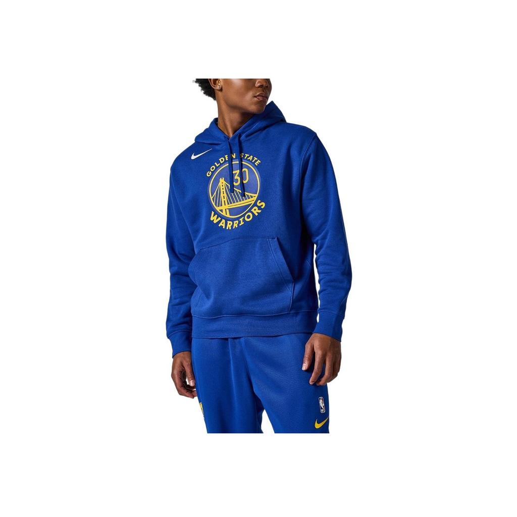 Nike NBA Pullover Golden State Warriors Letter Print Hoodie Men Hoodies Blue FB4784-495