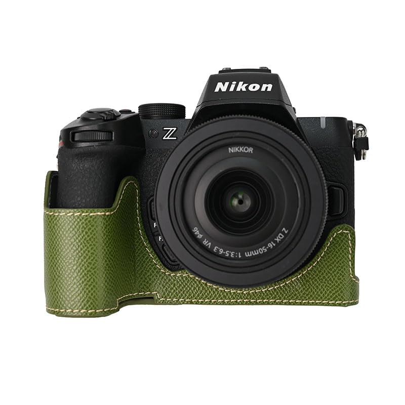 BEADY Half Case for Nikon PU Leather Protective Case for Z50 Green Z50II, II,