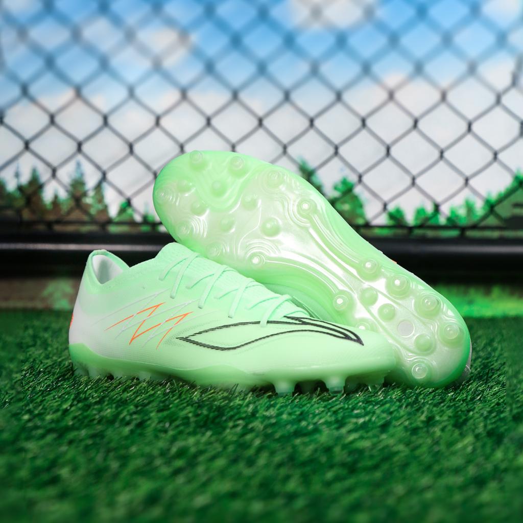 Li Ning Shadow 4 Mid MG Football Shoes Unisex Football Shoes White Green YSFW0312