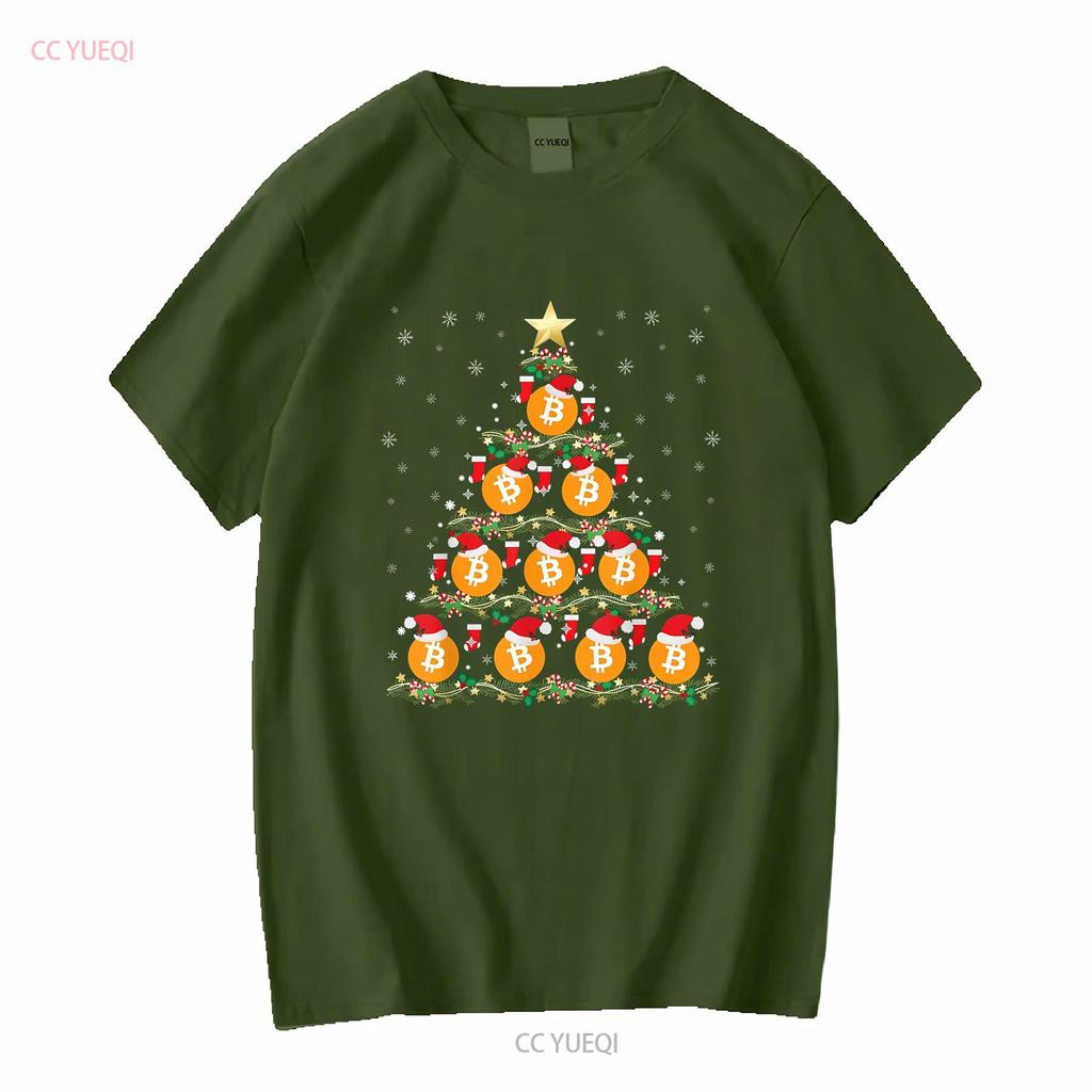 BEST Dark Retro Bitcoin Christmas Tree Crypto LOver S 5XL T Shirt vintage Washed Stylish Casual graphic Soft designer clothes