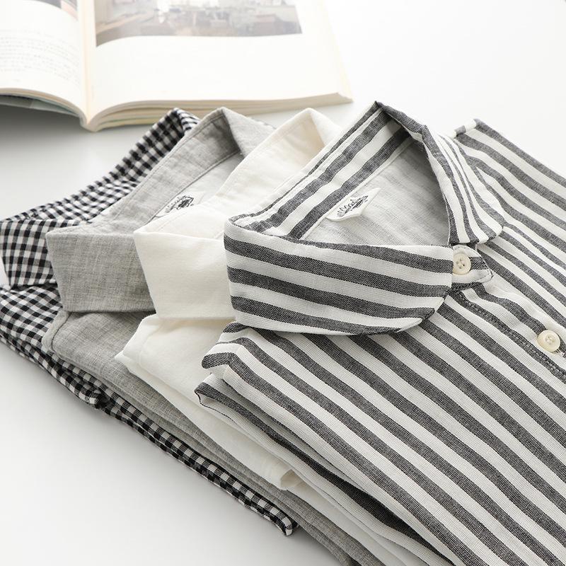 Japanese Minimalist Yuanbao Collar Double Layer Cotton Gauze Sleeveless Women's Shirt