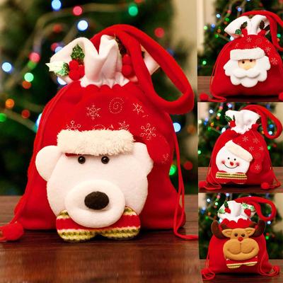 Bolsa de Caramelo de Navidad Bolsa de Regalo Bolsa Tote de Regalo de Caramelo Caja Regalos de Navidad para Niños Navidad Nochevieja Gente