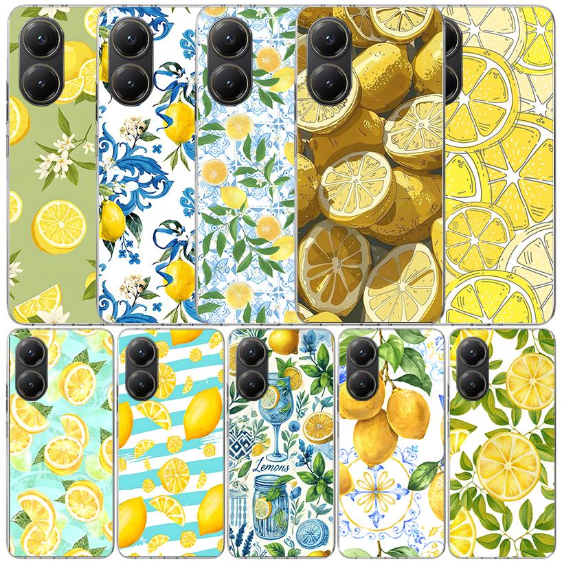 Summer Fruits Lemon Soft Cover for Xiaomi Poco F7 Ultra X7 X6 X5 Pro M7 Phone Case Redmi 15 15C 13 13C 12 12C 10 10C Print Shell