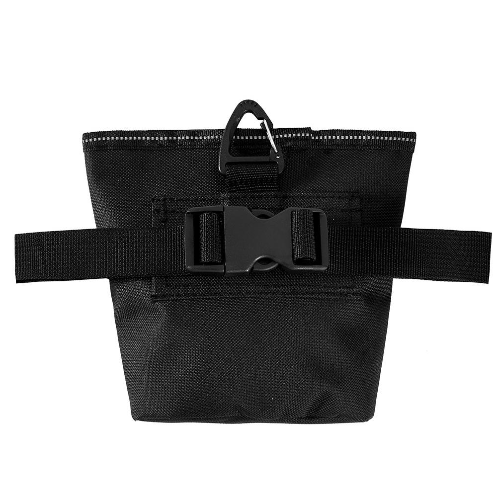 

QS-118 Pet Snack Bag Magnetic Oxford Cloth Pet Dog Training Snack Storage Waist Bag Black+Grey