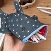 Cute and funny large capacity Shark Shape Capacity Imitation Fish Storage Pencil Case Creative Journal Student Supplies Statione