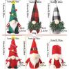 Christmas Festival Faceless Dwarf Doll Ornaments Red Grey And Green Dolls Window Decoration Props
