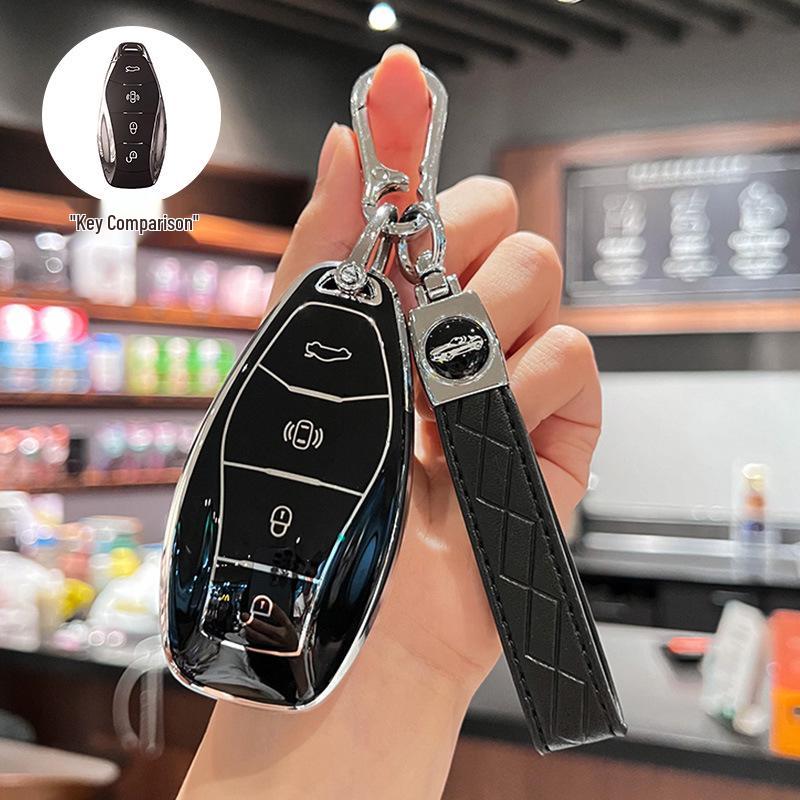 Premium Hongqi H5 Key Case for HS5/H9/H6/HS7/HS3/HQ9 - High-End Car Shell Cover