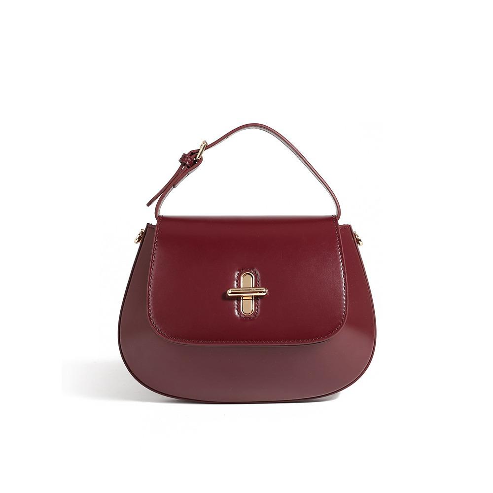 

Нишевая универсальная сумка под мышкой Новая легкая роскошная женская портативная сумка через плечо Натуральная кожа Женская сумка бордовый