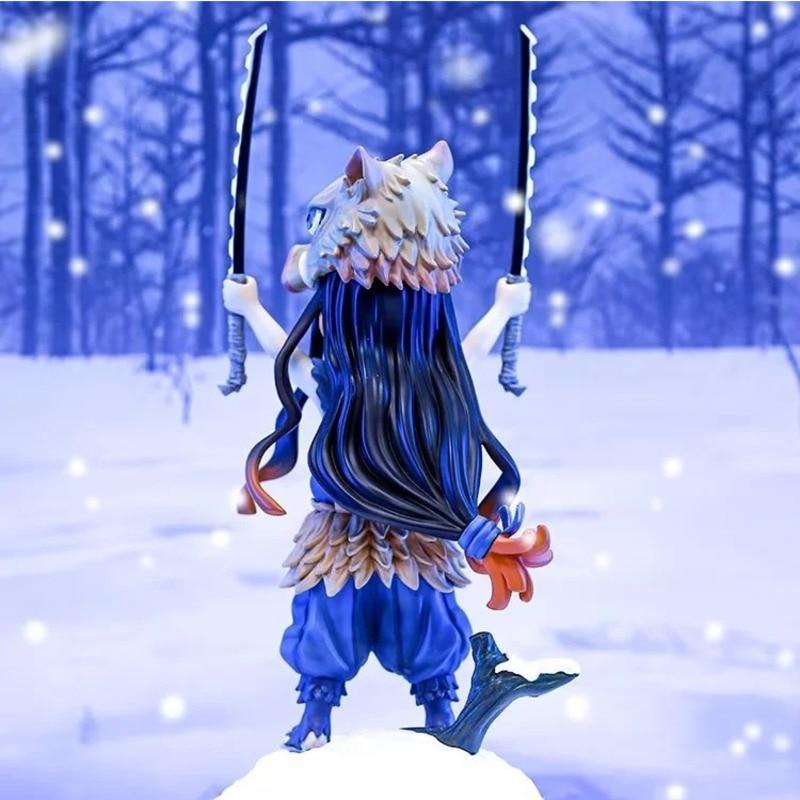 Anime Demon Slayer Kamado Nezuko Figure Kimetsu No Yaiba Hashibira Inosuke Action Figure Model Doll Toy Figurine Gift