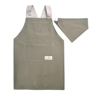 Candy Back Cross Apron Charcoal Gray Boys Wearable Triangle Scarf Set N7909510 [Colorful Style] Children's (100-120cm) Children's