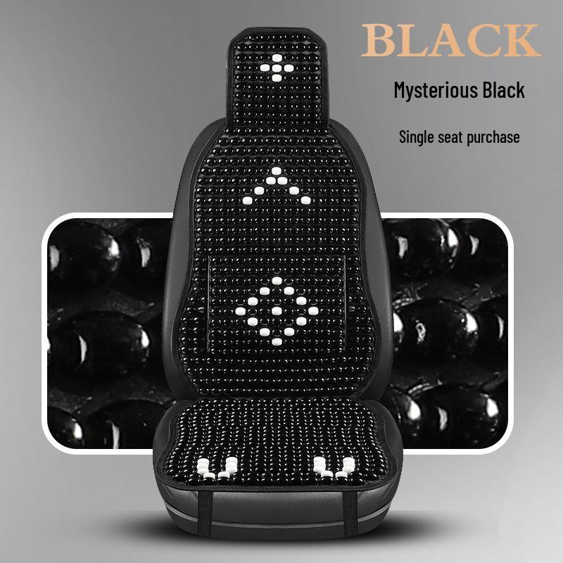 Cooling Summer Wooden Bead Car Seat Cushion with Lumbar Support
