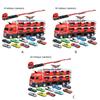 Car Toys Set Push Educational Around Play Funny Transport Truck with 8 Alloy Car Toys for Boys Girls