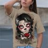 Sanat Günü Baskılı Kızlar 3D Klasik Sade Boya Komik Desenli Günlük Kadın Tişört Yazlık Kısa Kollu Moda Bayan Üst Hip Hop