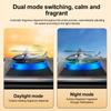 Solar Powered Rotation Helicopter Solar Aromatherapy Car Air Freshener Alloy ABS Wooden Fragrance Auto Aroma Diffuser