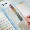 Professional File Sorting Tabs Index Sticker with Built-in Scale Ruler Morandi Color Transparent Book Annotation PET Page Markers Compact