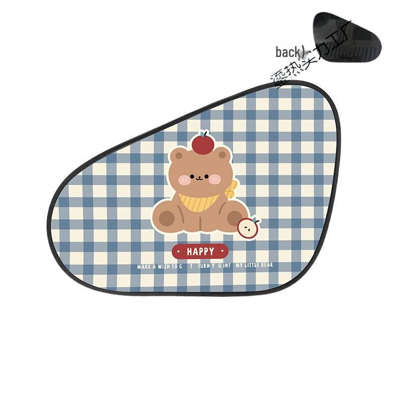 Black Vinyl Electrostatic Car Sunshade: Fresh, Heat-Insulating Side Visor