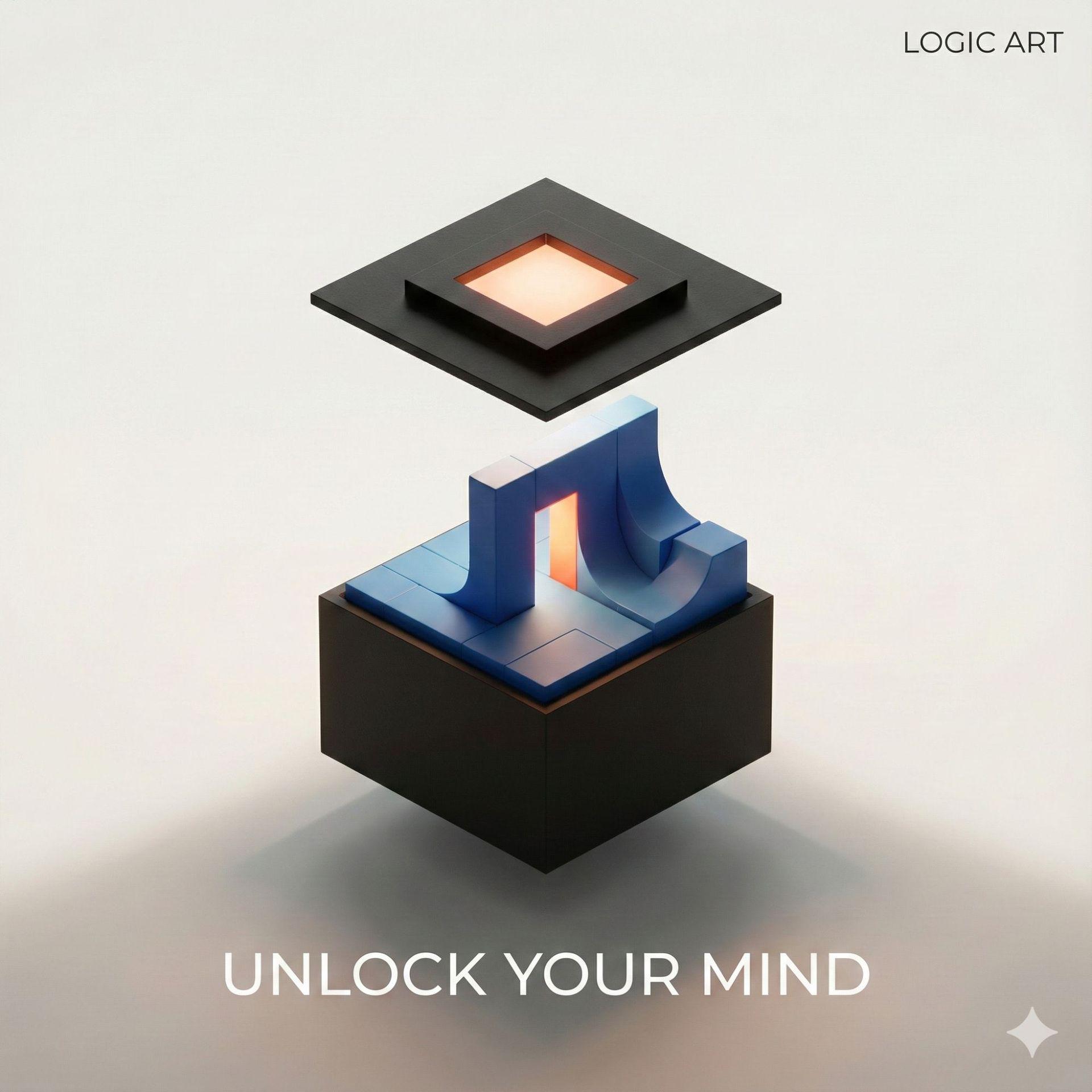 23-Piece Minimalist Transparent Puzzle: Challenging Geometric Building Blocks for Adults