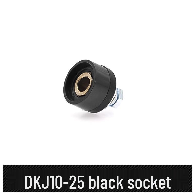European Style Class A Welding Machine Plug & Socket with Thickened Brass DKJ10-25/35-50 Male-Female Coupler